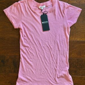 Revolve x LA Made Crew Neck Tee in Pink - Small - New With Tags NWT